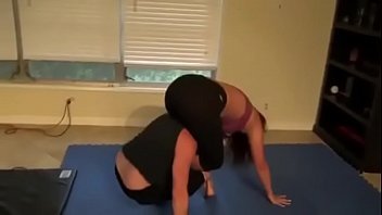 pants ass yoga Simone sonay gangbanged